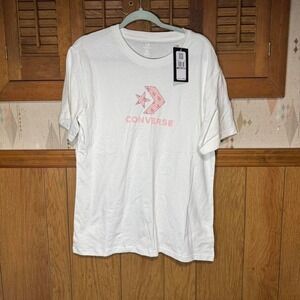 Pink Converse graphic‎ tee Size XXL NWT